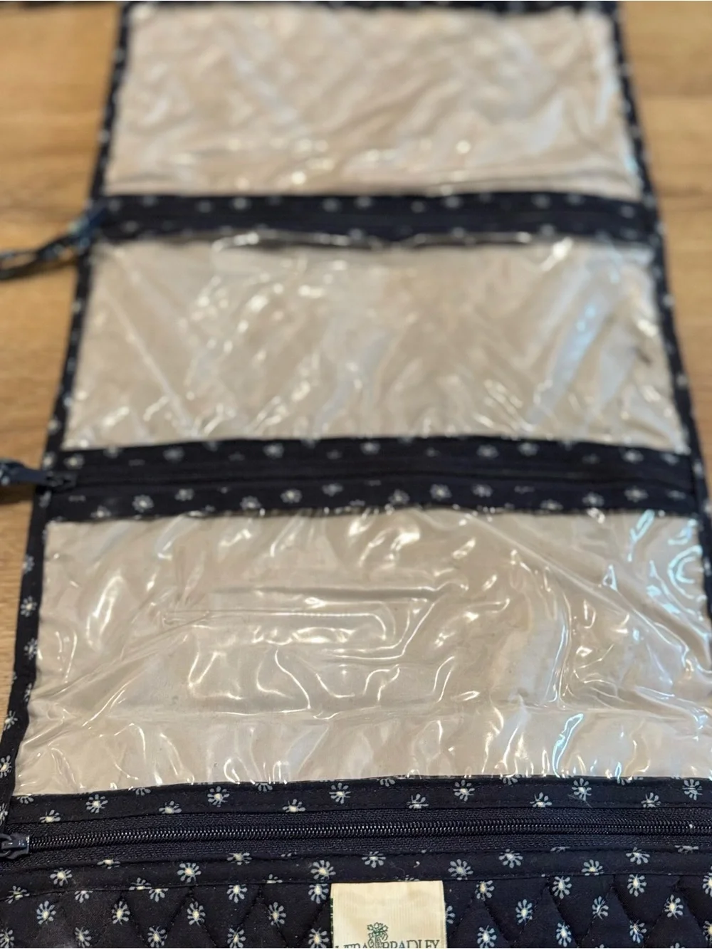 Vera Bradley Midnight Blues (Retired) Hanging Toiletry Bag